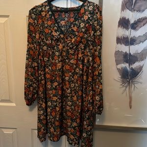 Large SHEIN dress beautiful green and orange